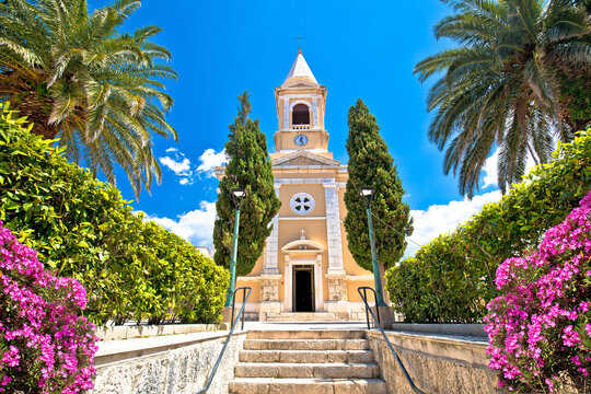 Town of Novalja church view, Island of Pag