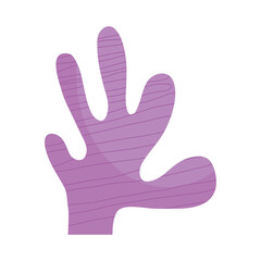 algae sealife doodle style icon vector illustration design