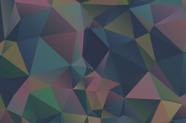 Multi color geometric triangular low poly background style