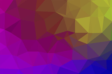 Colorful purple vivid polygonal triangular background pattern