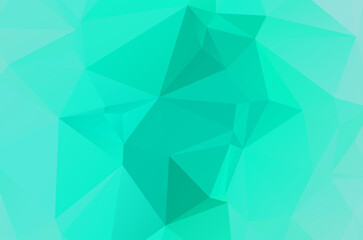 Obraz premium Abstract green vivid wallpaper mosaic background. Geometric triangle