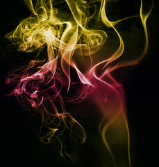 colorful smoke