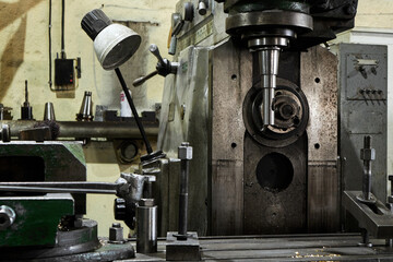 industrial machine at the factory