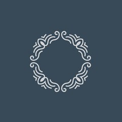 Elegant Circular Mandala Frame