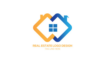 real estate logo design home.