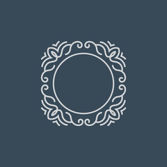 Elegant Circular Mandala Frame