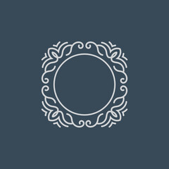 Elegant Circular Mandala Frame