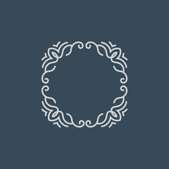 Elegant Circular Mandala Frame