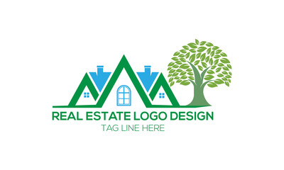 green eco house  illustraction.