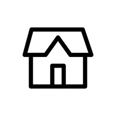 House vector icon. Home linear pictogram.