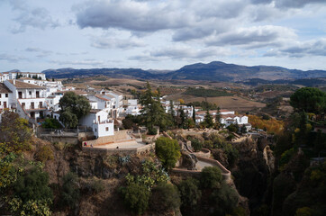 Fototapeta premium Panoramic view on Ronda, Spain