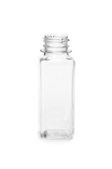 empty new plastic bottle isolated on white background. production of containers