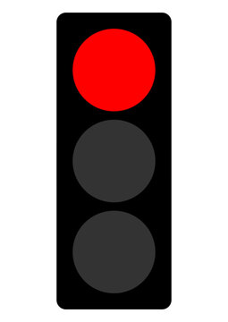 ntls1 NewTrafficLightSign ntls - german: Ampel - Variante 1 der Signalabfolge - Farbe rot . english: traffic light - traffic light red . DIN A4 g10303
