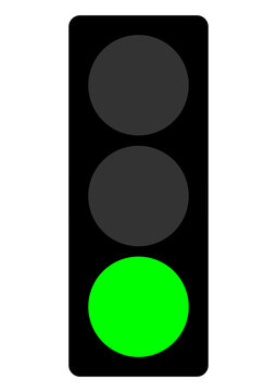 ntls3 NewTrafficLightSign ntls - german: Ampel - Variante 3 der Signalabfolge - Farbe gr&uuml;n . english: traffic light - traffic light green . DIN A4 g10305