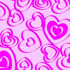 Hearts pattern background, for wrapping paper, greeting cards, posters, invitation, wedding and Valentines cards.