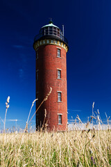 lighthouse on the coast at cuxhaven in germany