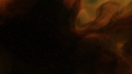 Space background with nebula and stars, nebula in deep space, abstract colorful background 3d render
