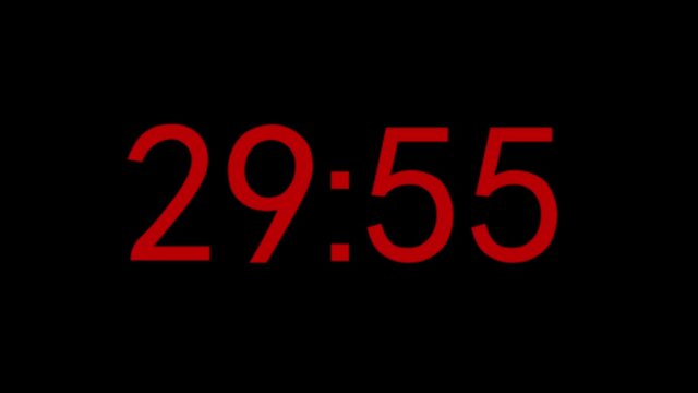 4k 30 minutes countdown
