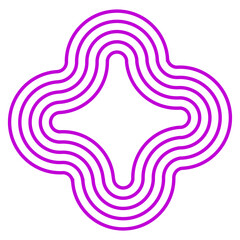 Illustrator of Curved Closed Pattern