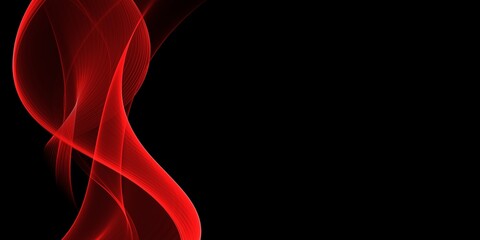 Abstract red waves background. Template design
