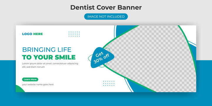 Dentist Facebook Cover Banner Template Social Media Post