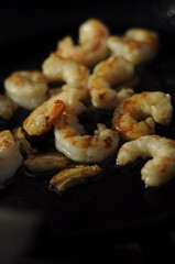 grilled shrimp on a grill