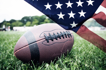 Obraz premium American football game background