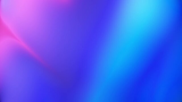 Trendy dual color gradient background with liquid style waves featured violet and blue. Seamless looping video.