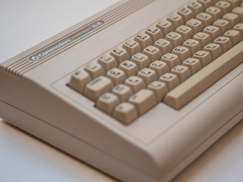 An old Commodore 64 computer