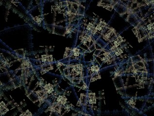 Imaginatory fractal background Image