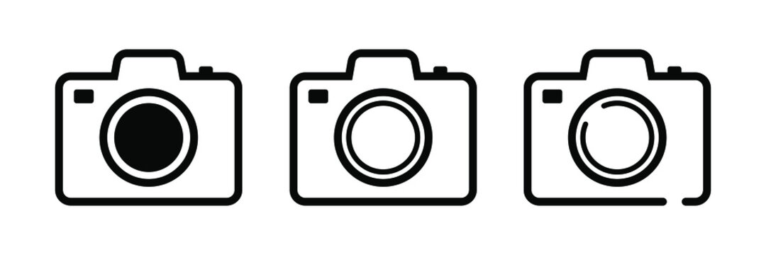 Photo camera vector icon isolated