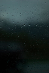 Obraz premium rain drops on window