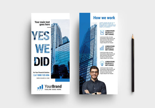 Tax Man Expertise for Your Financial Solution Flyer Layouts