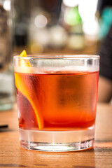 drink sendo preparado no Bar