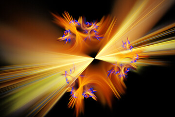 Fantasy colorful chaotic fractal texture.