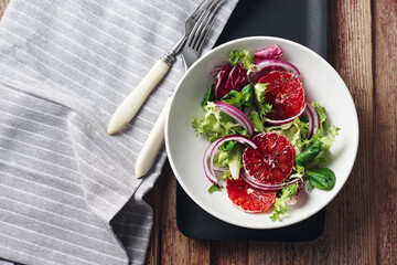 Red orange salad.