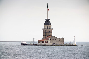 Island in the Marble Sea Maiden Tower in Istanbul