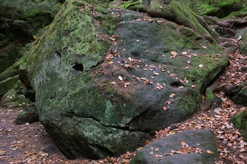 Stone with face