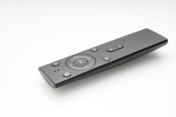 High viewing angle of the remote control on a white background-Stock photos, modern remote control for gadgets
