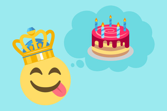 Emoji themed single tier 13th birthday cake iced in black … | Flickr