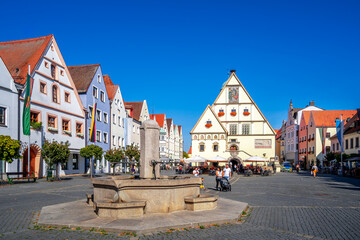 Altes Rathaus und Oberer Markt, Weiden in der Oberpfalz, Bayern, Deutschland 