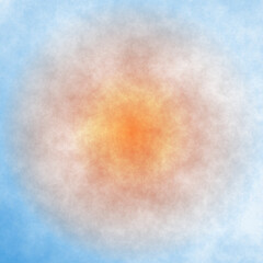 Gradient color blue and orange paper. Sky and cloud background.