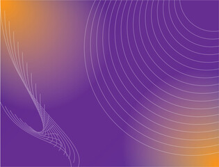 Light leak background with dominant purple orange color gradations and wavy sonar lines