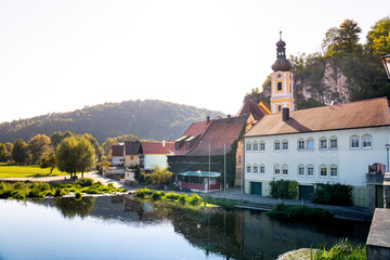 Fototapeta premium Blick auf Kallmünz, Bayern, Deutschland 