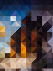 Obraz premium Graphical Abstract Painting Art Background Texture,Abstract Colorful Geometrical Artwork Poster,Modern Conceptual Art,Synthwave Aesthetic Vaporwave Poster Print,3D Rendering, 3D Illustration