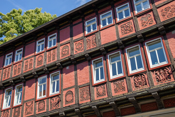 Quedlinburg old timber-framed house
