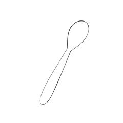 spoon teaspoon icon vector line eps picture
