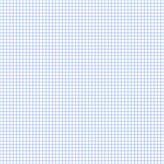 Grid paper. Abstract squared background with blue graph. Geometric pattern for school, wallpaper, textures, notebook. Lined blank isolated on transparent background.