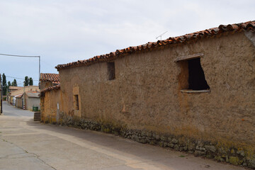 Fototapeta na wymiar Old street of the town of topas in salamanca