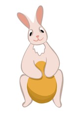 easter bunny with egg